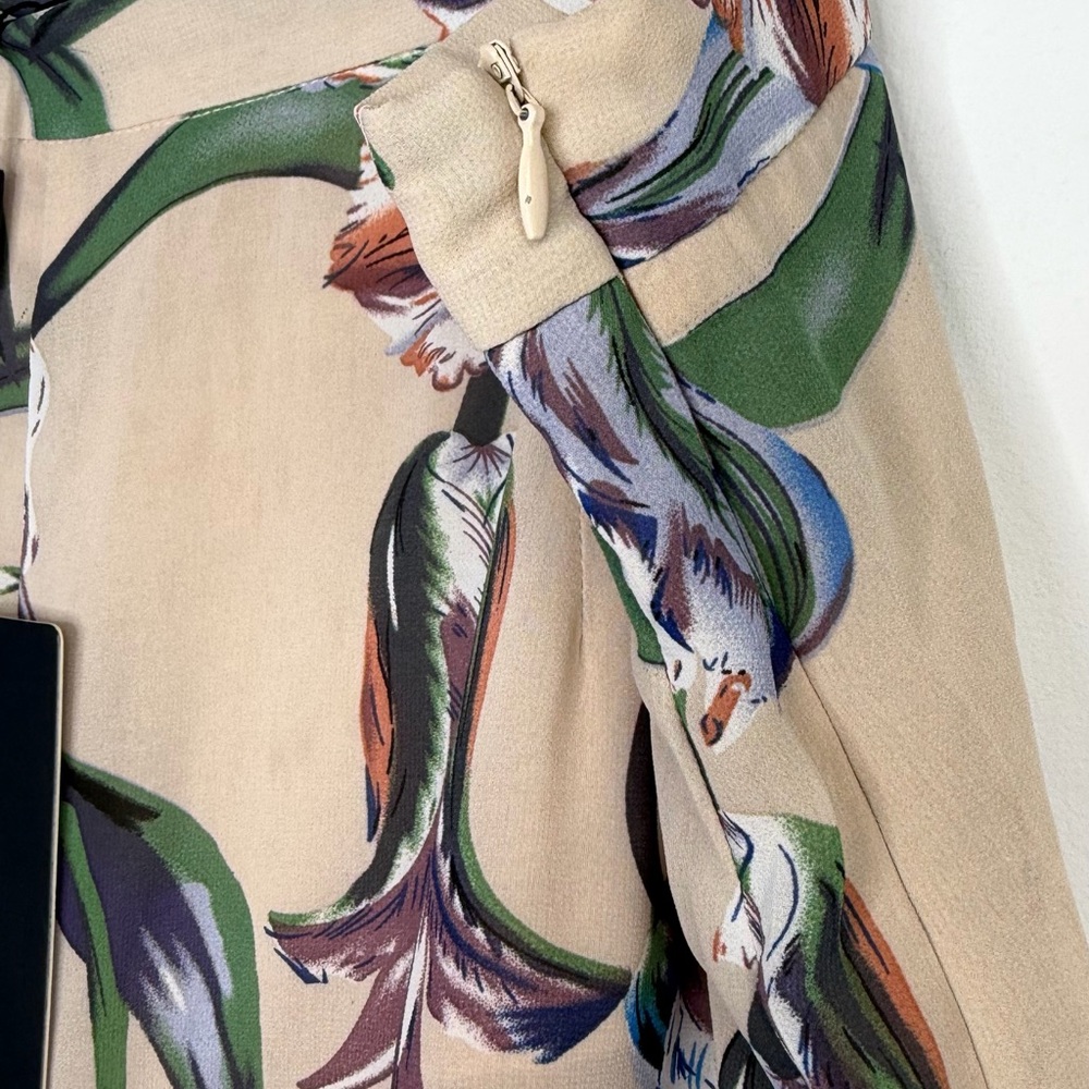 PRETTYLITTLETHING Plus Dusty Pink Floral Wide Leg Pants Trousers Size 18 NWT - Picture 6 of 7